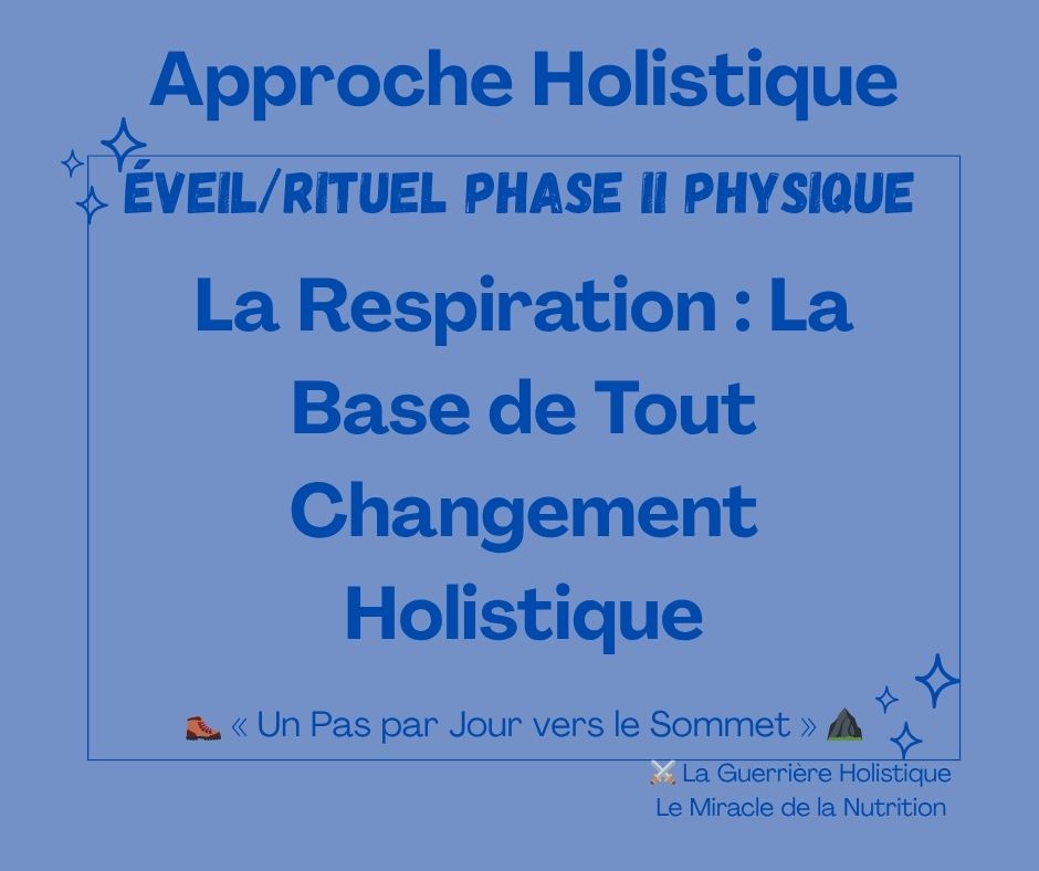 La Respiration : La Base de Tout Changement Holistique