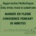 Manger en pleine conscience pendant 30 minutes