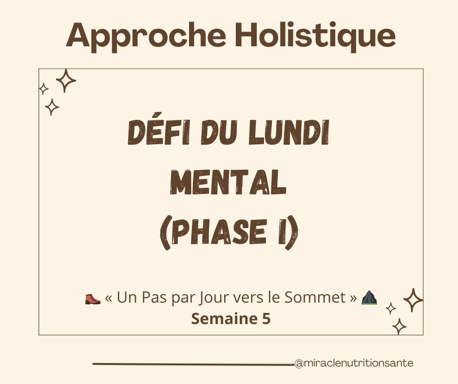 Défi Mental du Lundi - Architecte de ton quotidien