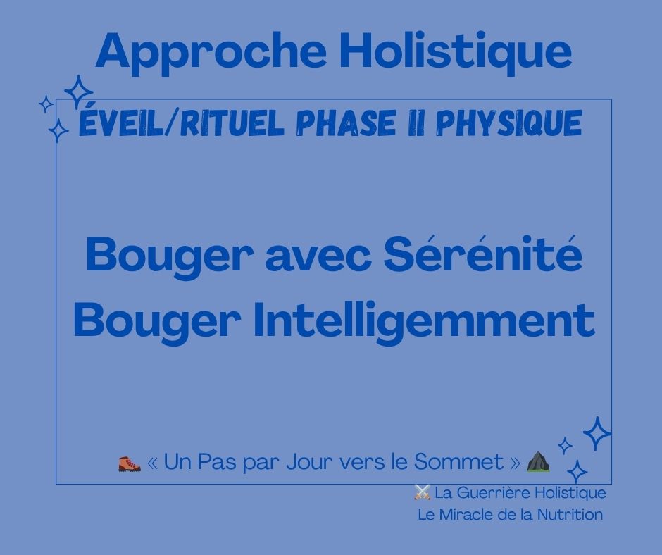 Bouger avec Sérénité - Bouger Intelligemment
