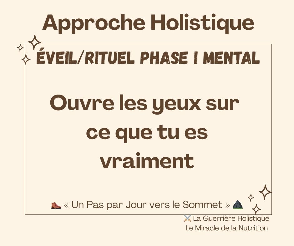 Ouvre les yeux sur ce que tu es vraiment
