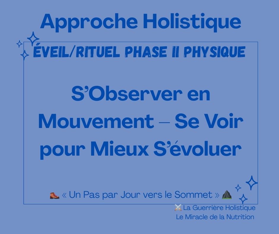S’Observer en Mouvement – Se Voir pour Mieux S’évoluer